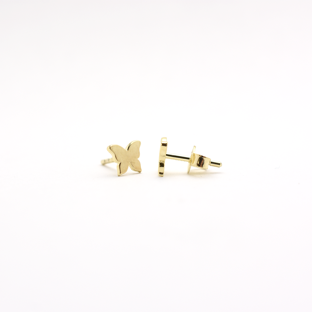 14k Butterfly Earrings