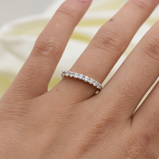 14k Diamond Wedding Band 0.45ct Total Weight