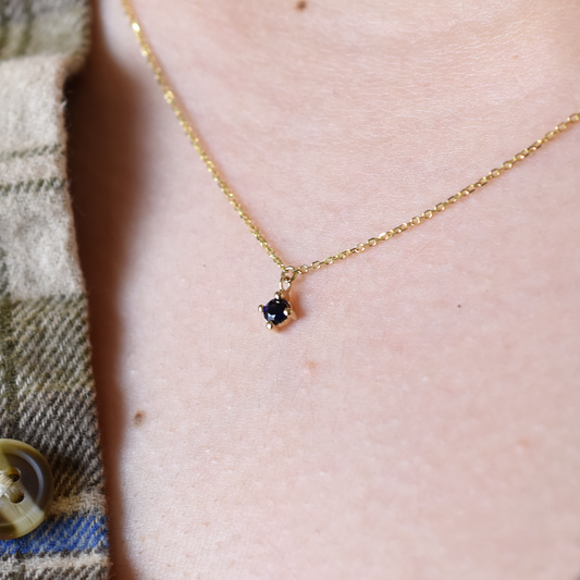 14k Sapphire Necklace