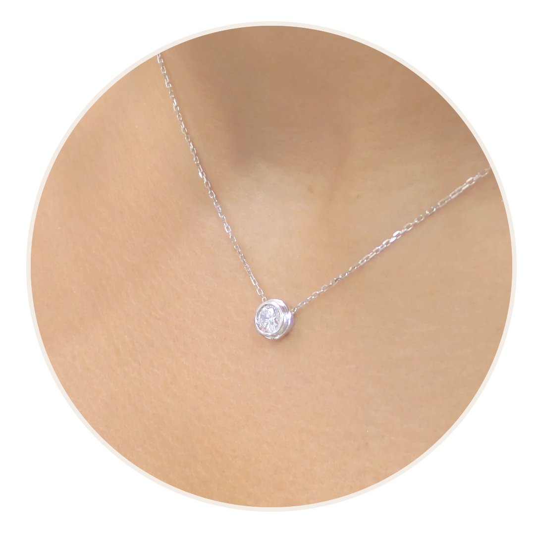 Sterling Silver Necklaces by Diamond For Love