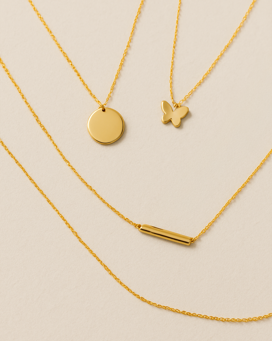 Plain 14k Gold Necklaces Diamond For Love