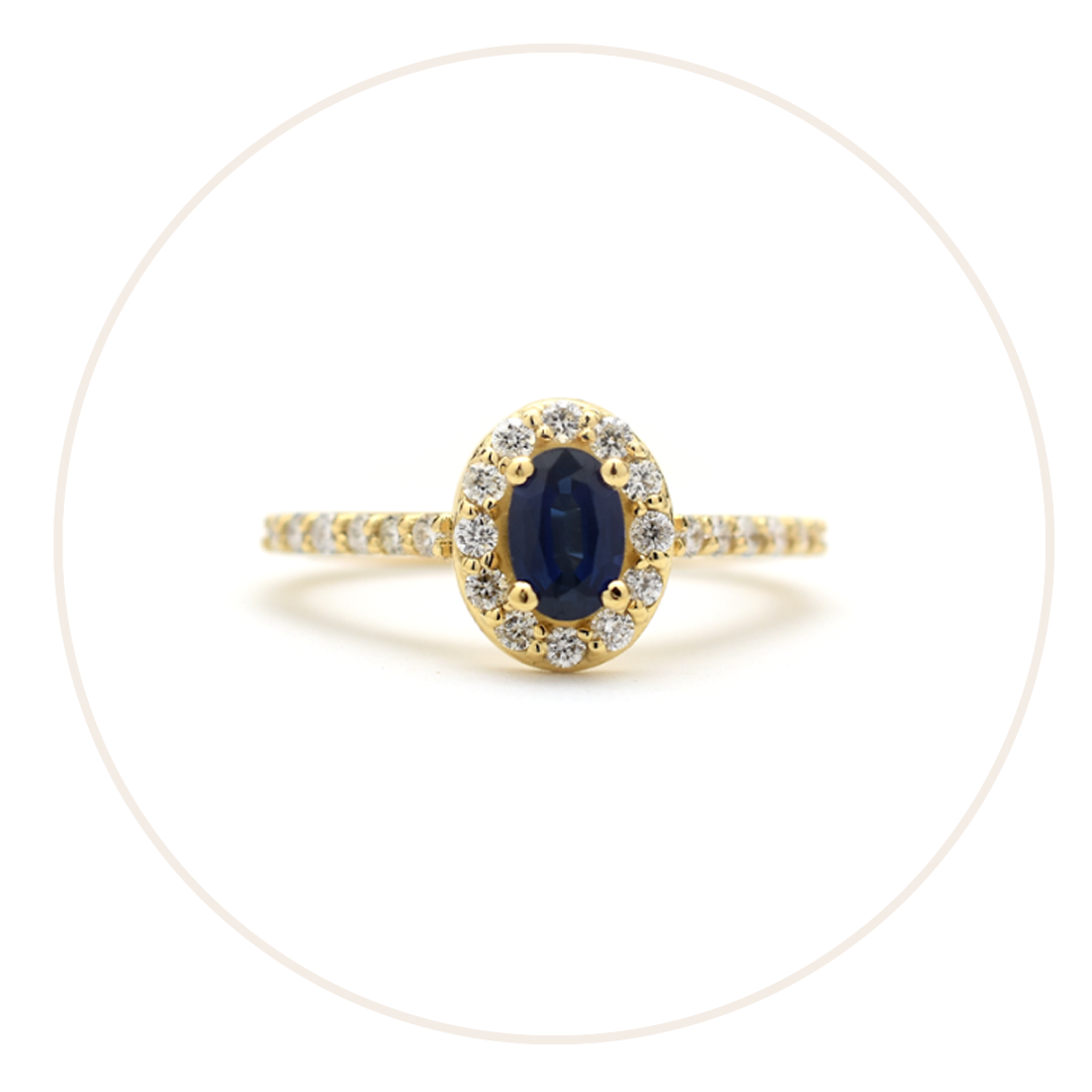 September Birthstone Blue Sapphire by Diamond For Love
