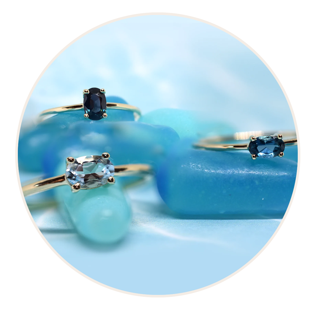 Birthstone Stackable Daily Rings By Diamond For Love