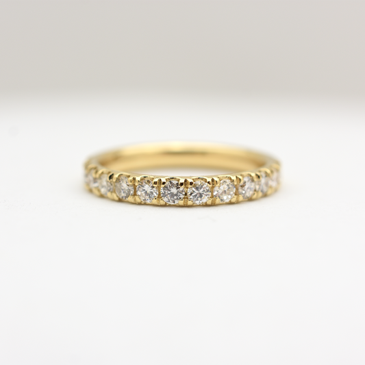 14k Diamond Wedding Band 0.55ct