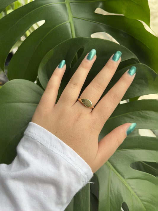 14K Solid Gold Signet Ring